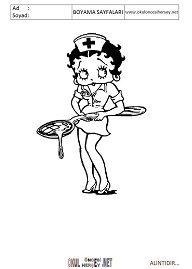 betty-boop boyama sayfaları